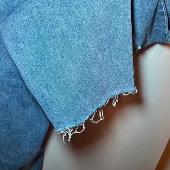 Universal Standard Katie High Rise Cross Over tapered leg jean 22 - Picture 9 of 13